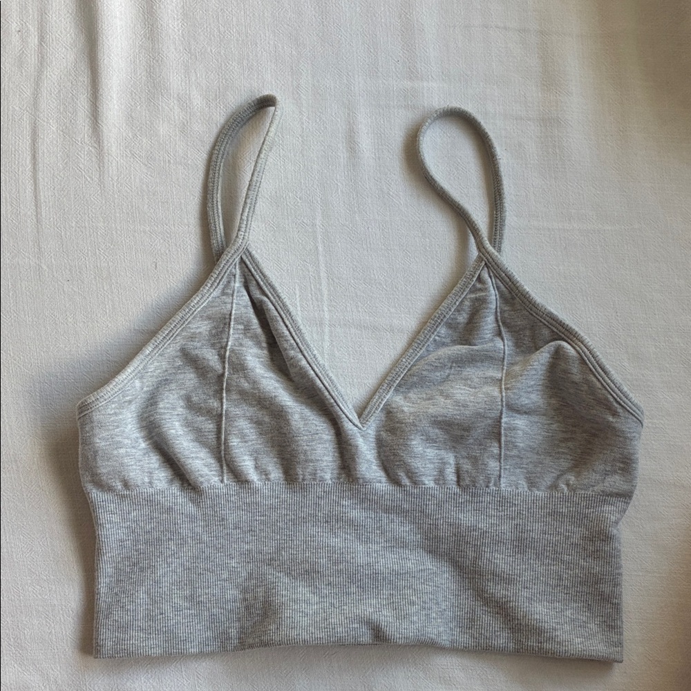 Alo Delight Gray Bralette